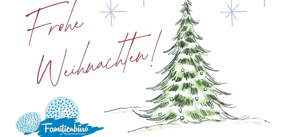 Weiß Grün Einfach Elegant Illustrativ Frohe Weihnachten Postkarte - 1